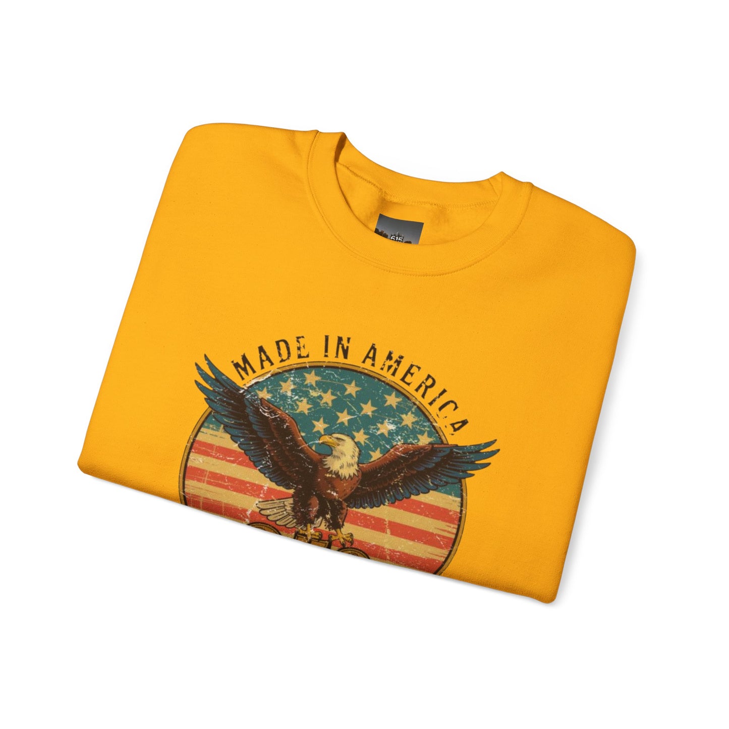 #250 Made in America Eagle 250th Anniversary Patriotic Crewneck Sweatshirt