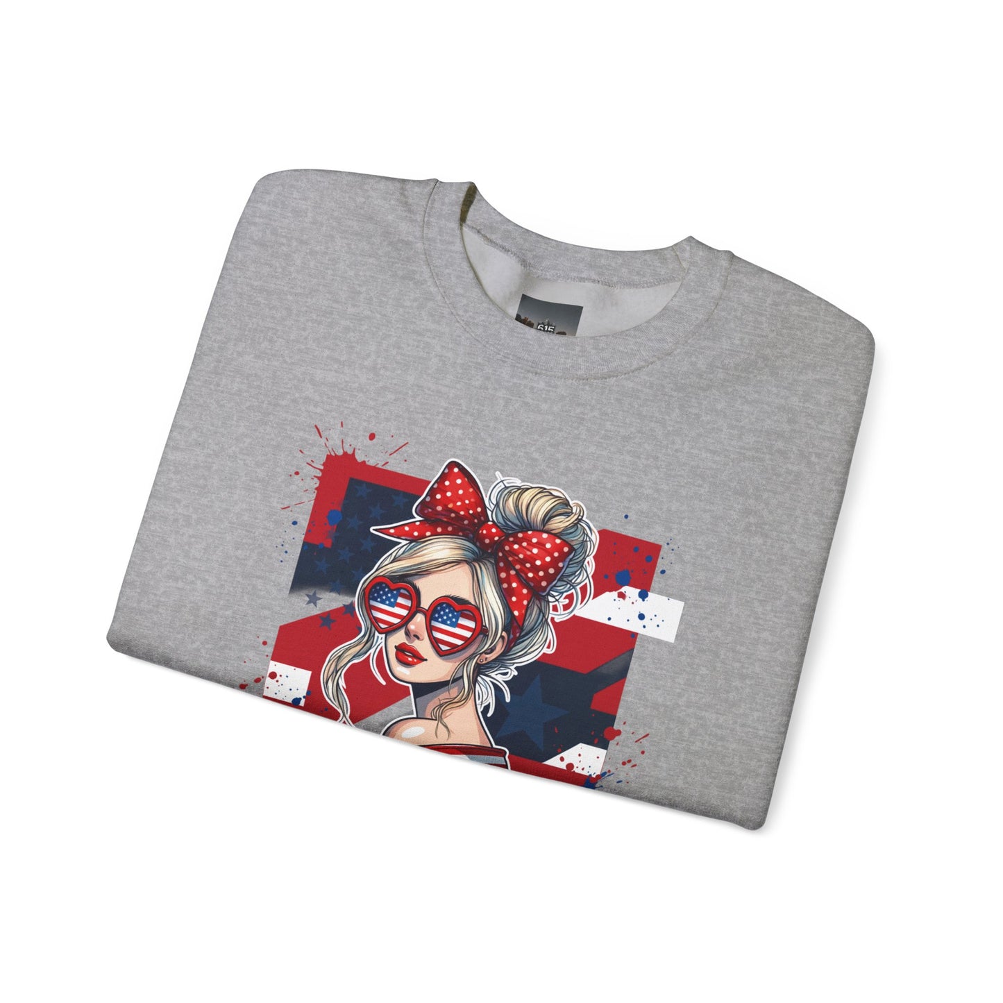 #250 All American Girl Patriotic Sweatshirt