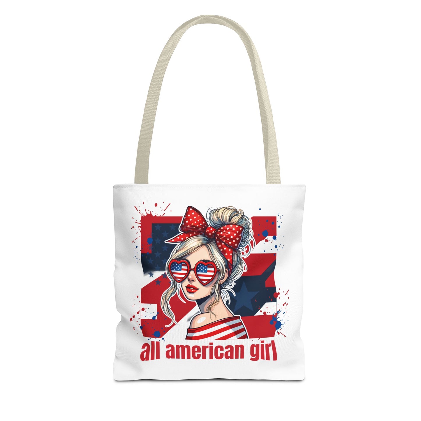 #250 All American Girl Patriotic Tote Bag