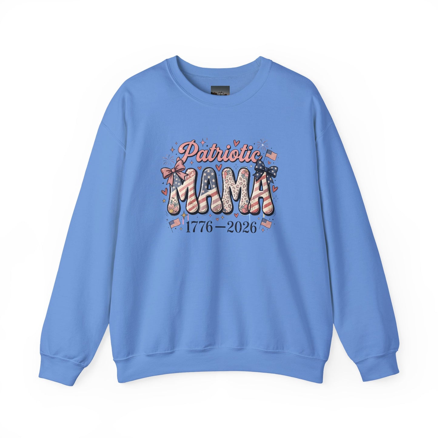 #250 Patriotic Mama 1776–2026 American Flag Sweatshirt
