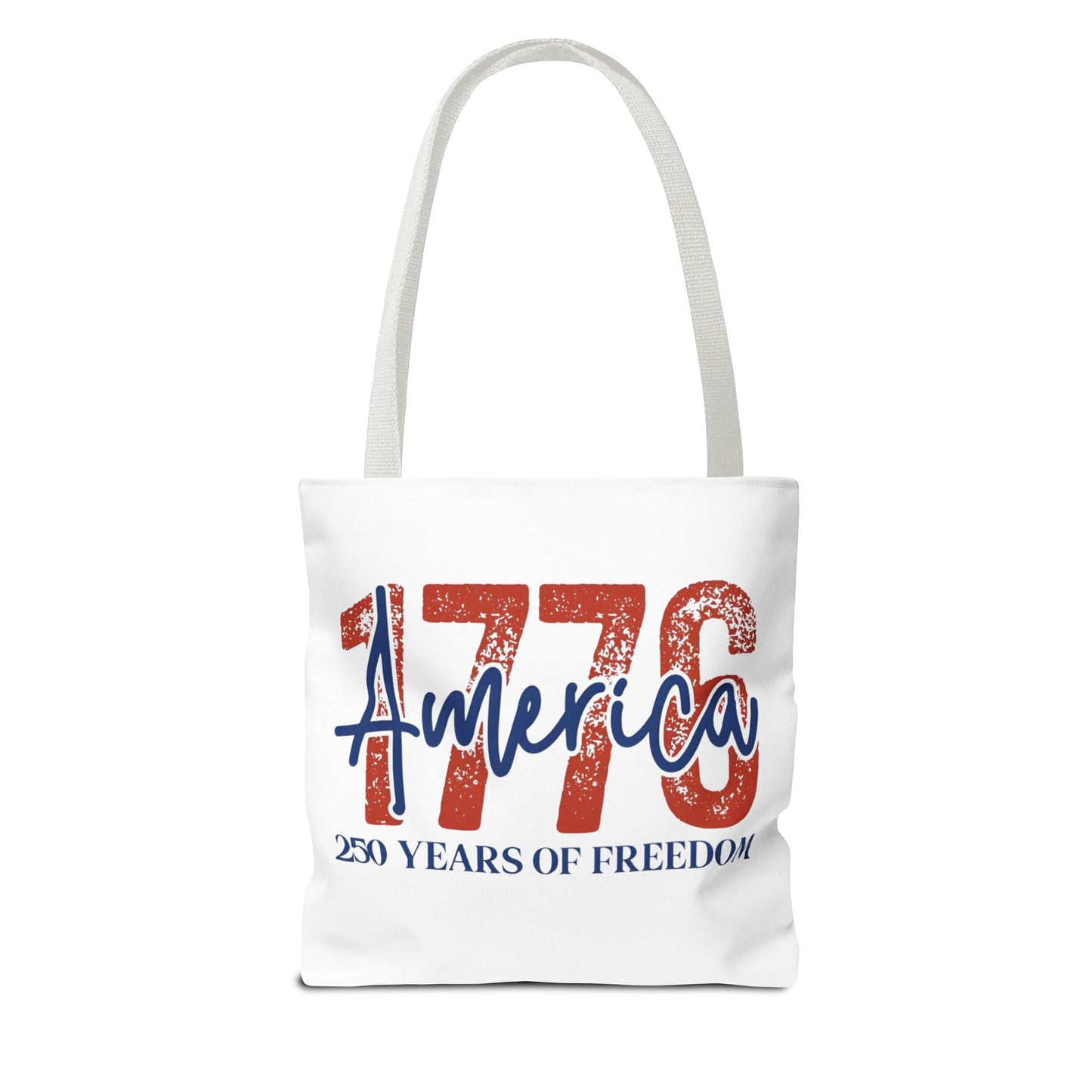 #250 1776 America: 250 Years of Freedom' Patriotic Independence Day Tote Bag