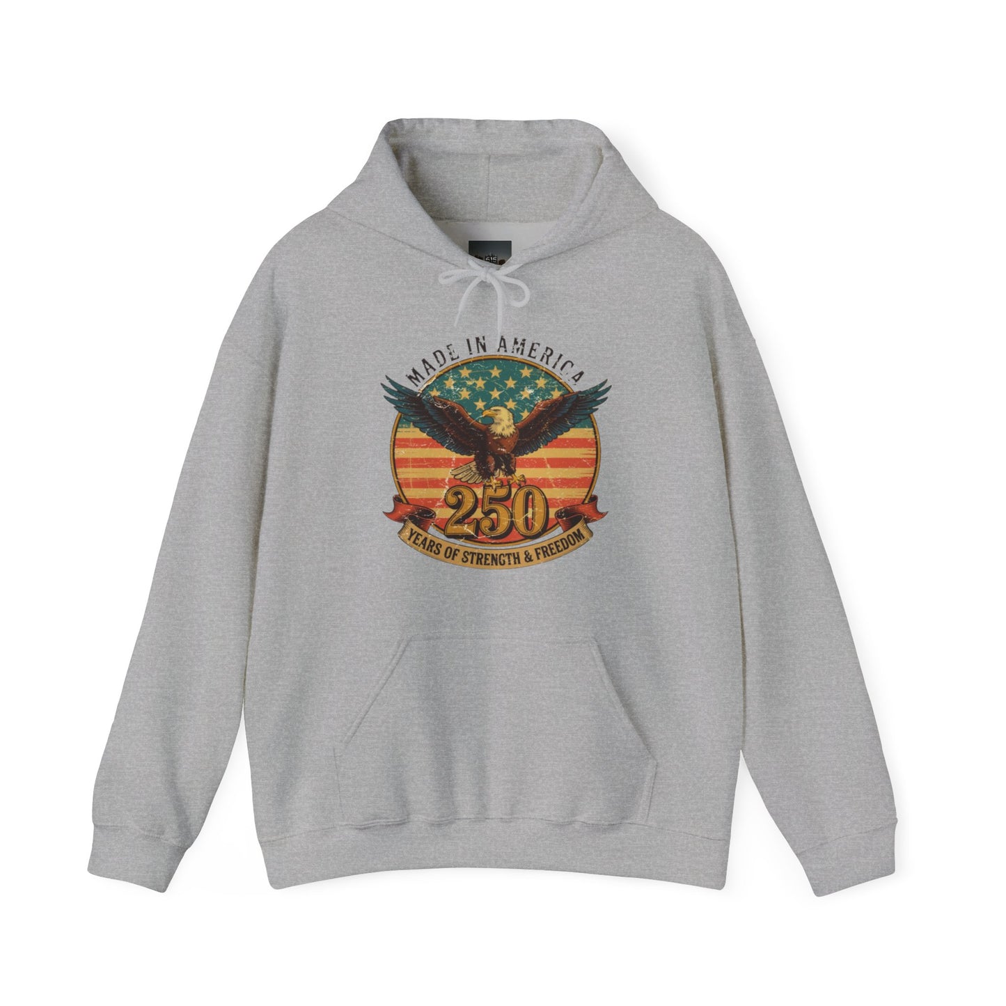 #250 Made in America Eagle 250th Anniversary Patriotic Hoodie