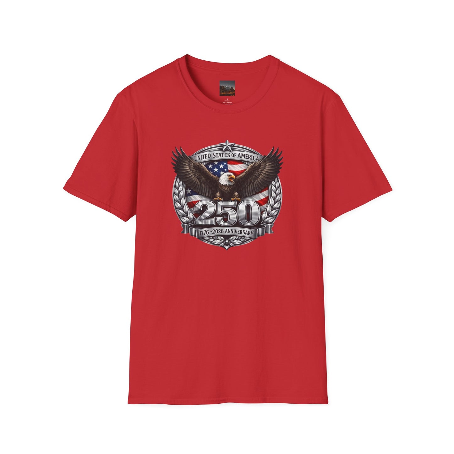 #250 Patriotic Bald Eagle 250 United States Emblem T-Shirt