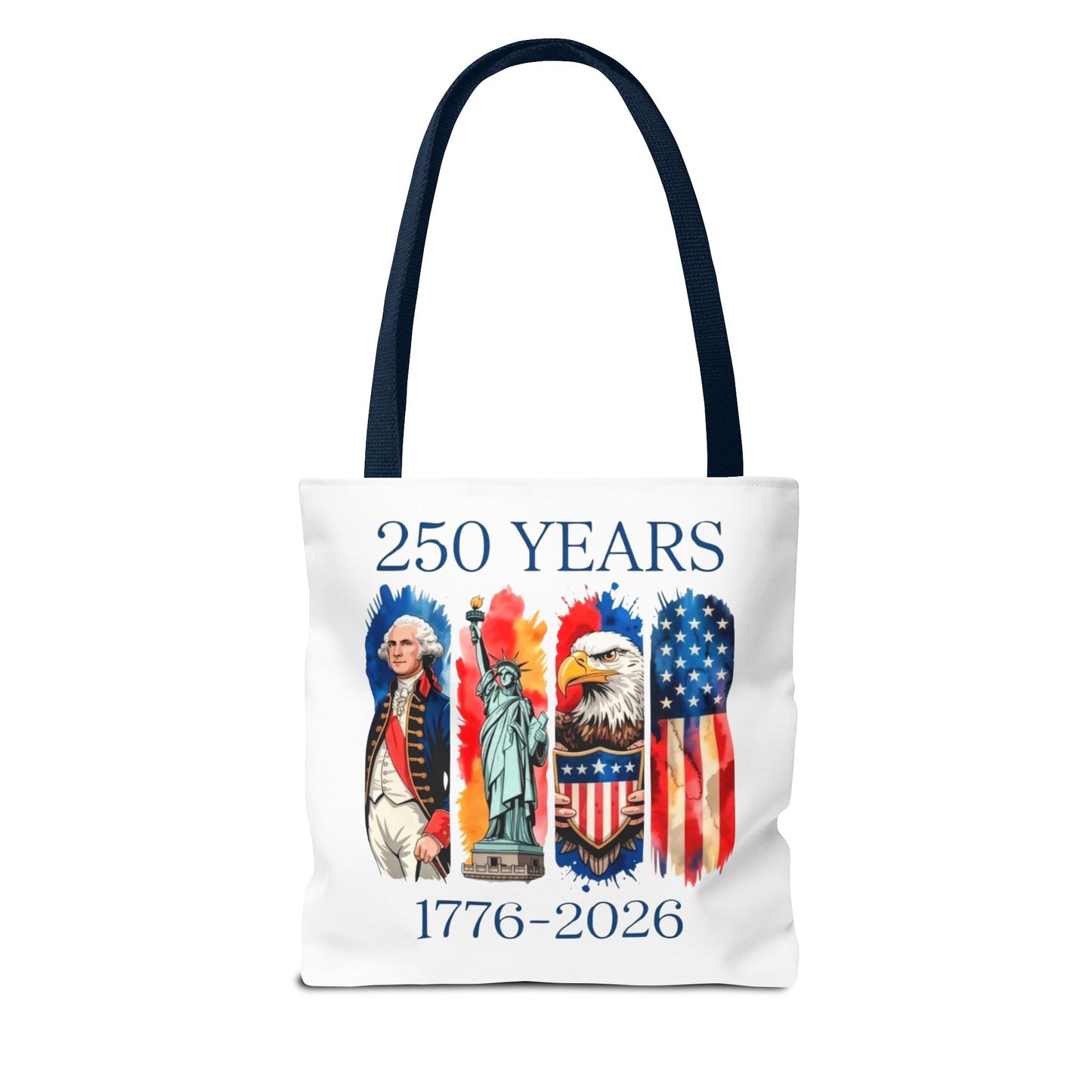 #250 250 Years American History Celebration 1776–2026 Patriotic Tote Bag