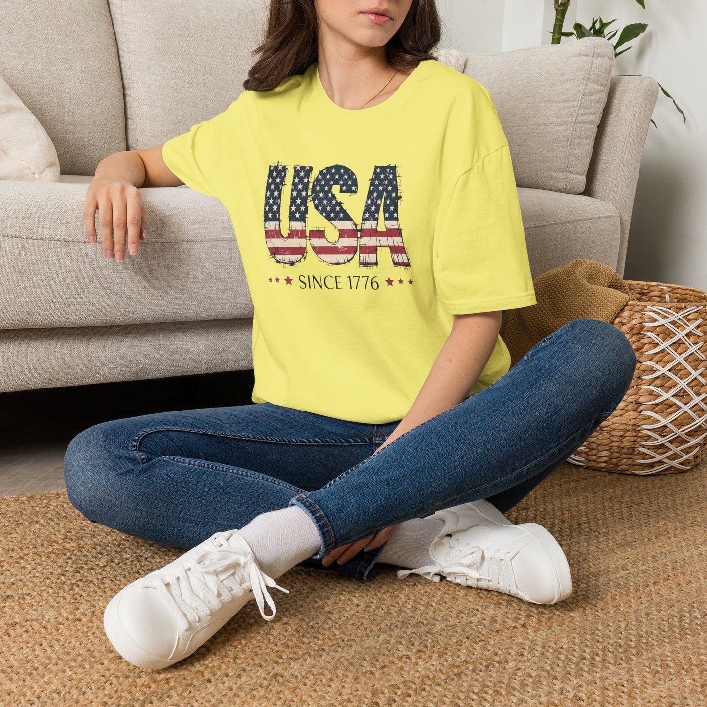 #250 USA Flag "USA Since 1776" Patriotic T-Shirt