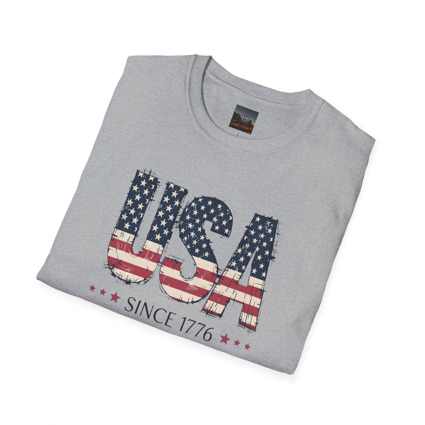 #250 USA Flag "USA Since 1776" Patriotic T-Shirt