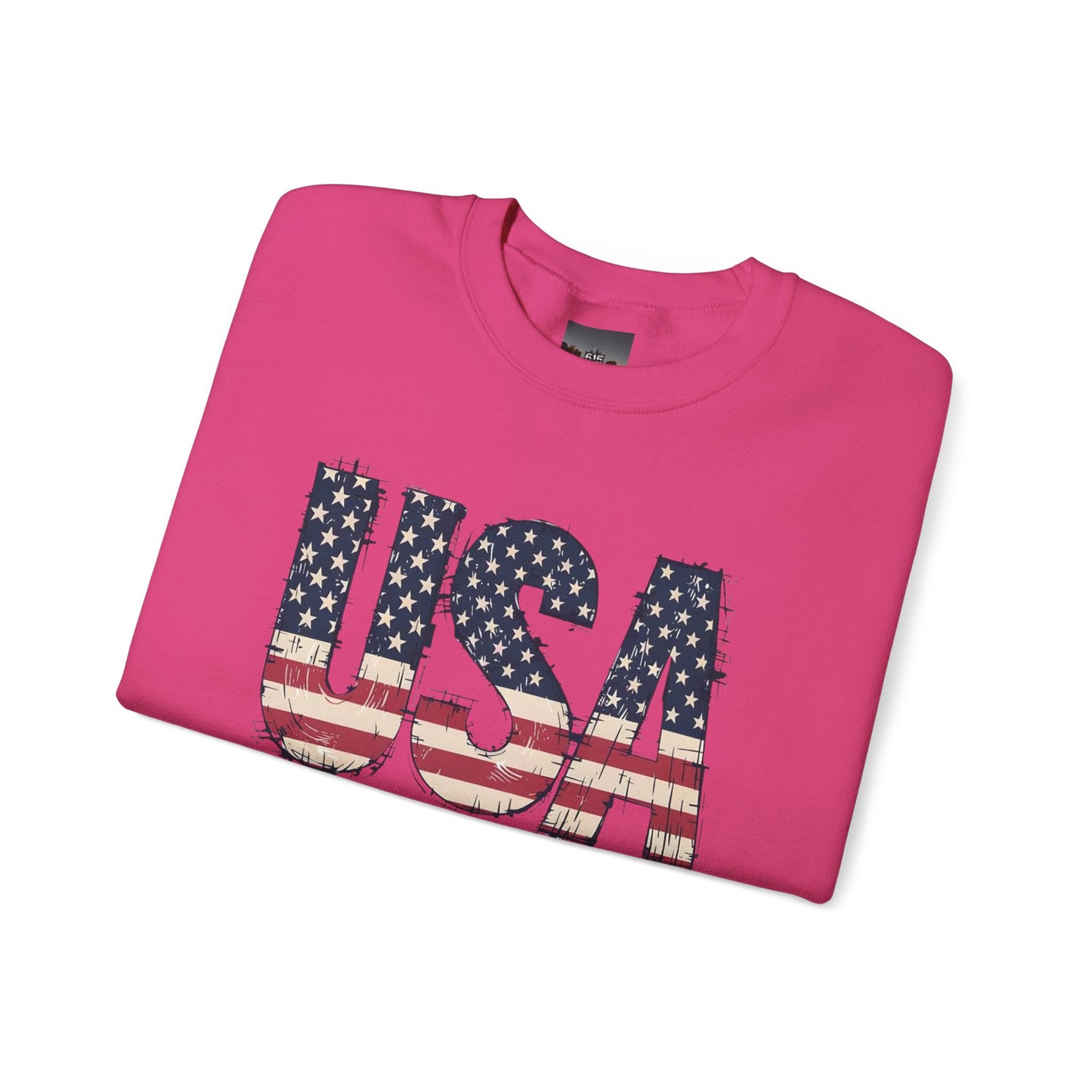 #250 USA Flag "USA Since 1776" Patriotic Crewneck Sweatshirt