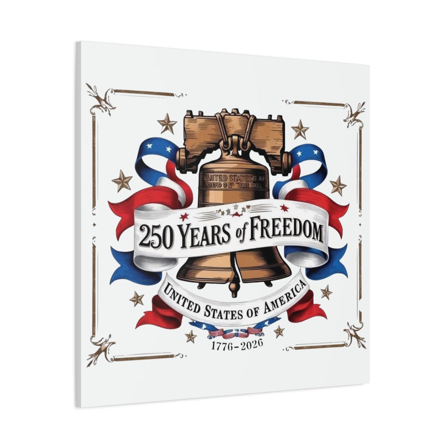 #250 250 Years of Freedom Liberty Bell Matte Canvas Wall Art