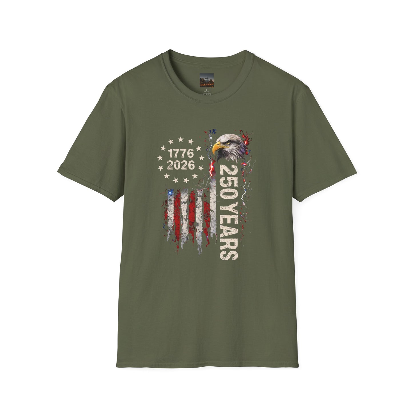 #250 1776-2026 250 Years USA Bicentennial Eagle T-Shirt