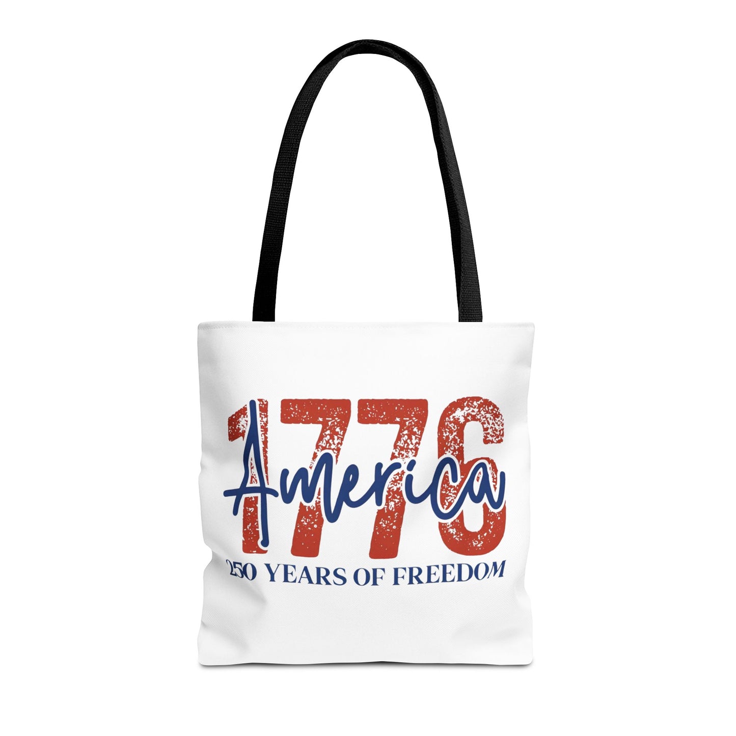 #250 1776 America: 250 Years of Freedom' Patriotic Independence Day Tote Bag