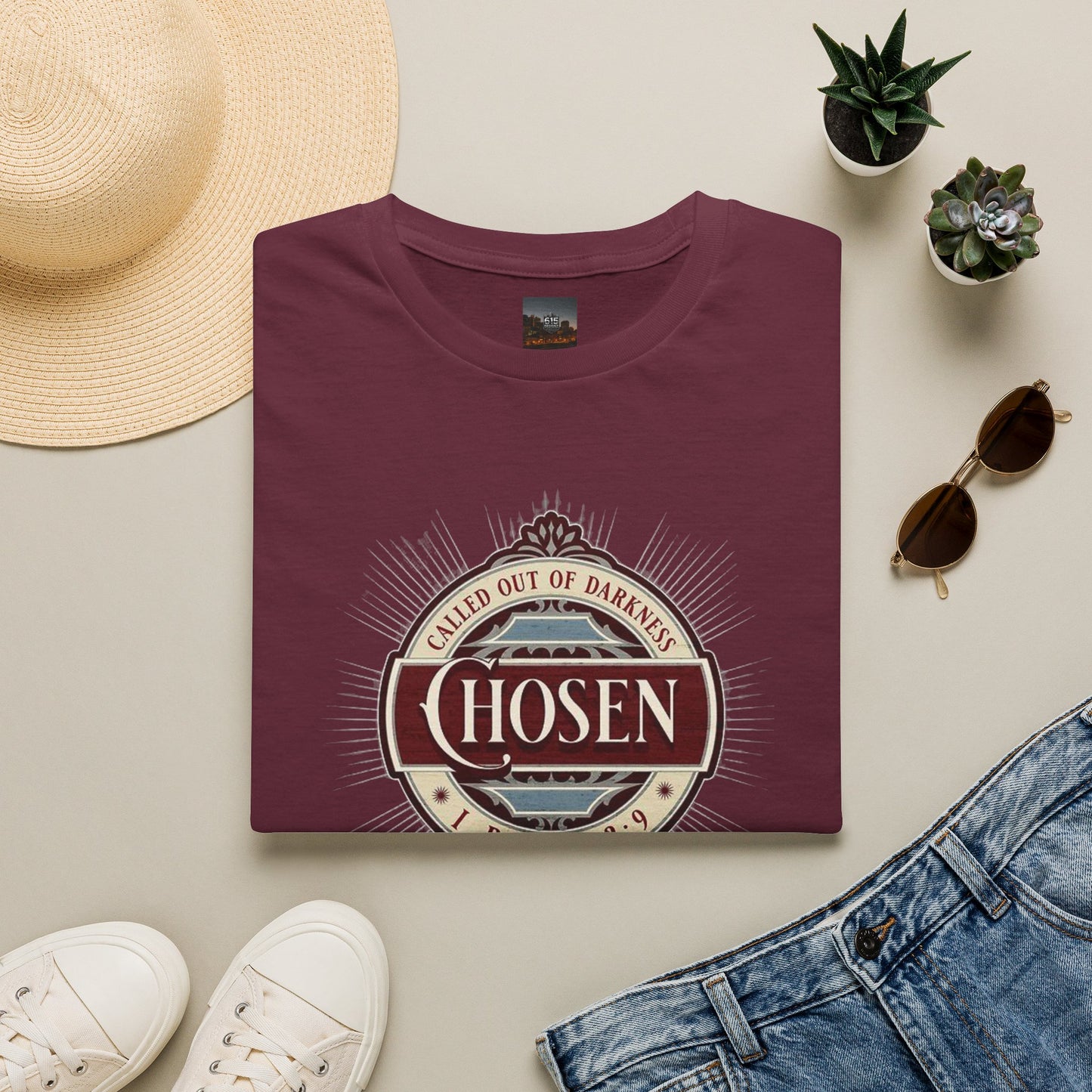 Chosen Graphic T-Shirt — "Called Out of Darkness" Faith Tee
