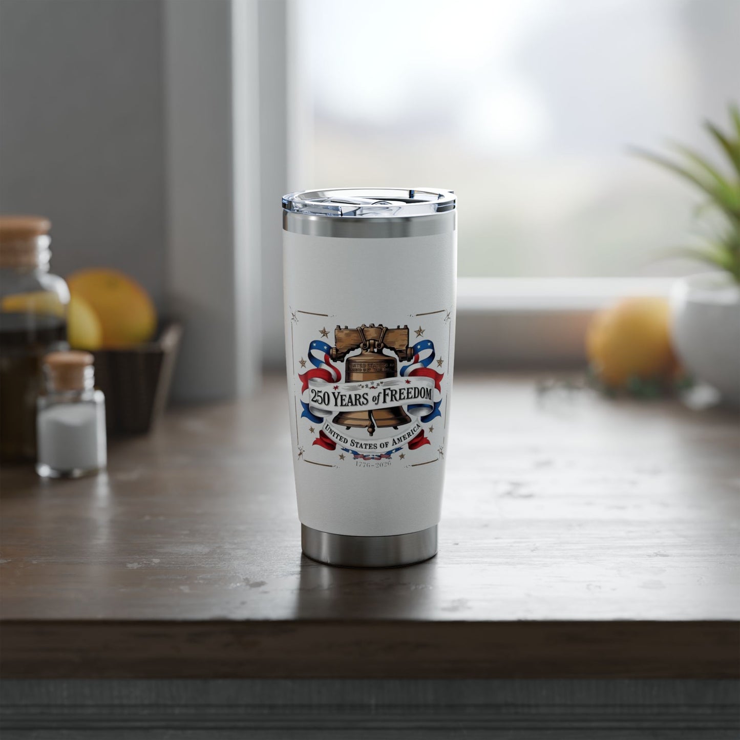 #250 250 Years of Freedom Liberty Bell Vagabond 20oz Tumbler Stainless Travel Cup