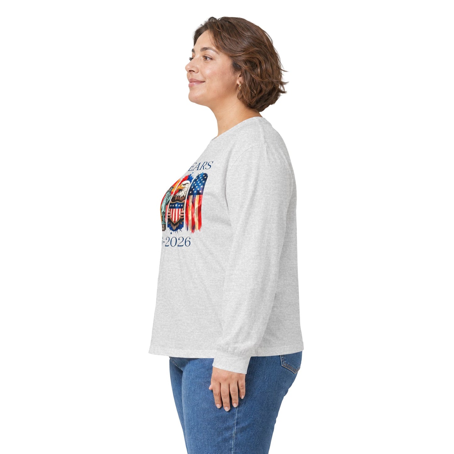 #250 250 Years American History Celebration 1776–2026 Patriotic Long Sleeve Tee