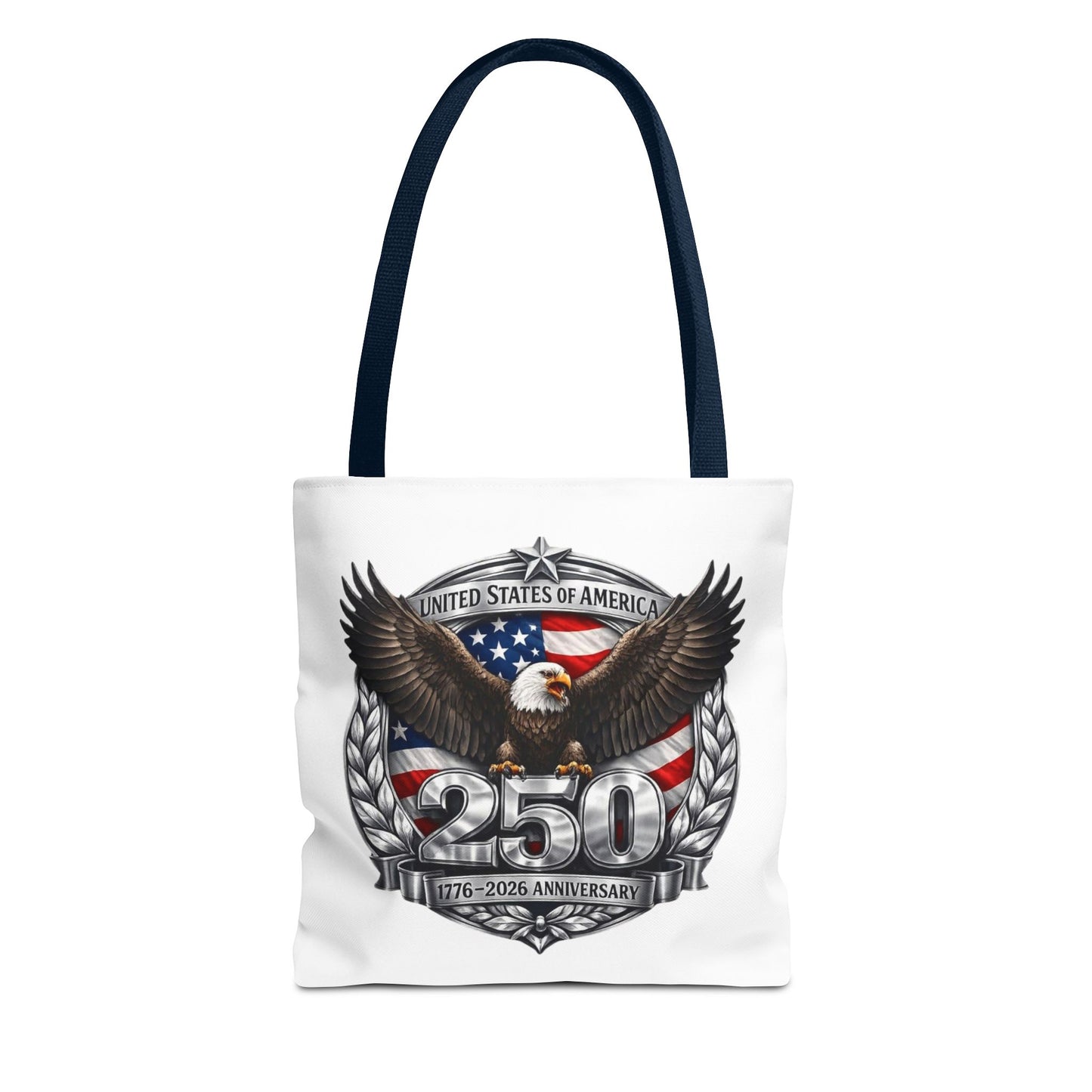 #250 Patriotic Bald Eagle 250 United States Emblem Tote Bag