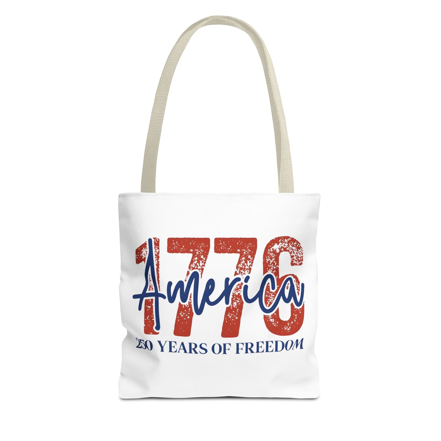 #250 1776 America: 250 Years of Freedom' Patriotic Independence Day Tote Bag