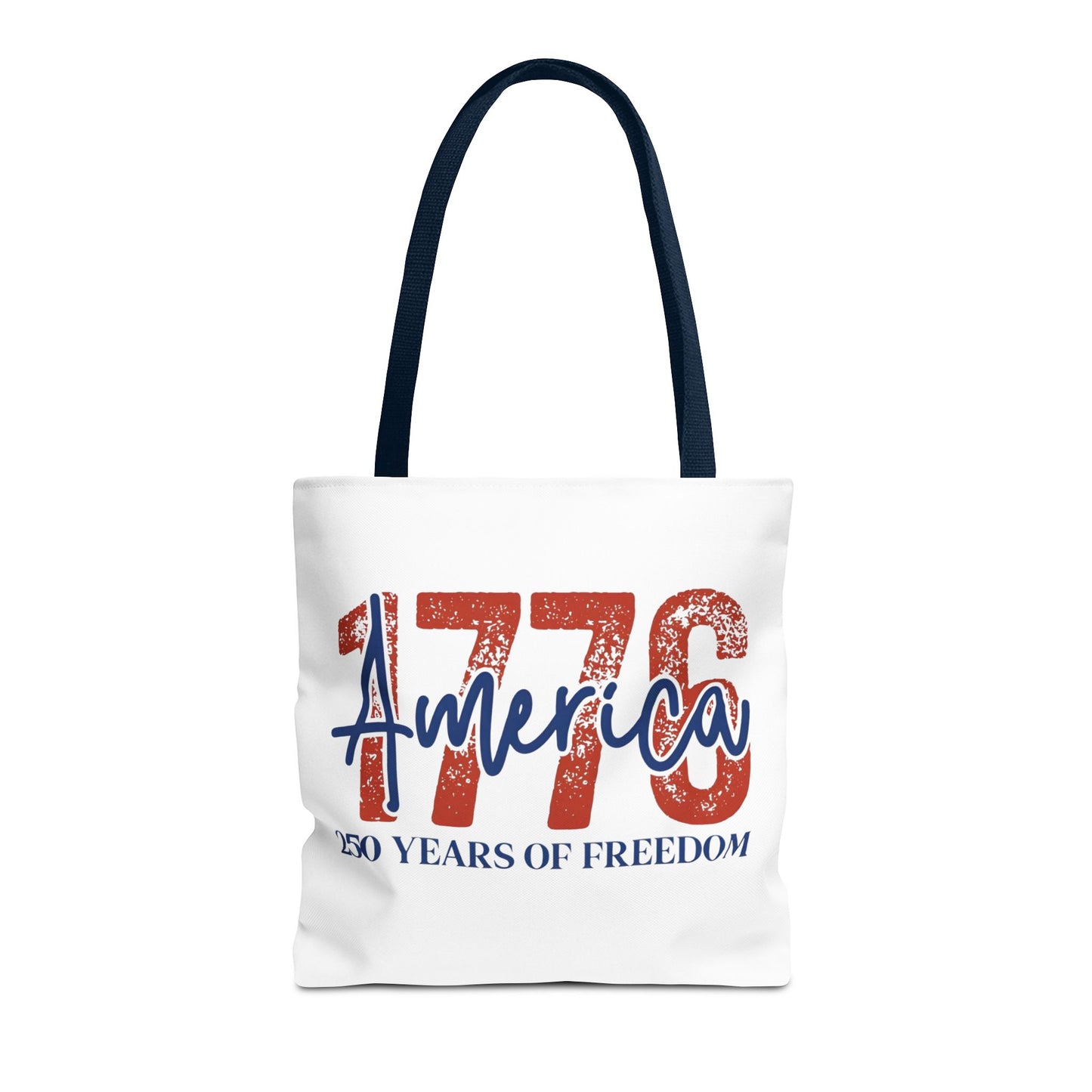 #250 1776 America: 250 Years of Freedom' Patriotic Independence Day Tote Bag