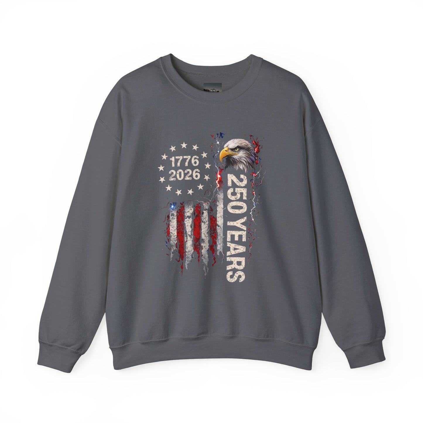 #250 1776-2026 250 Years USA Bicentennial Eagle Crewneck Sweatshirt