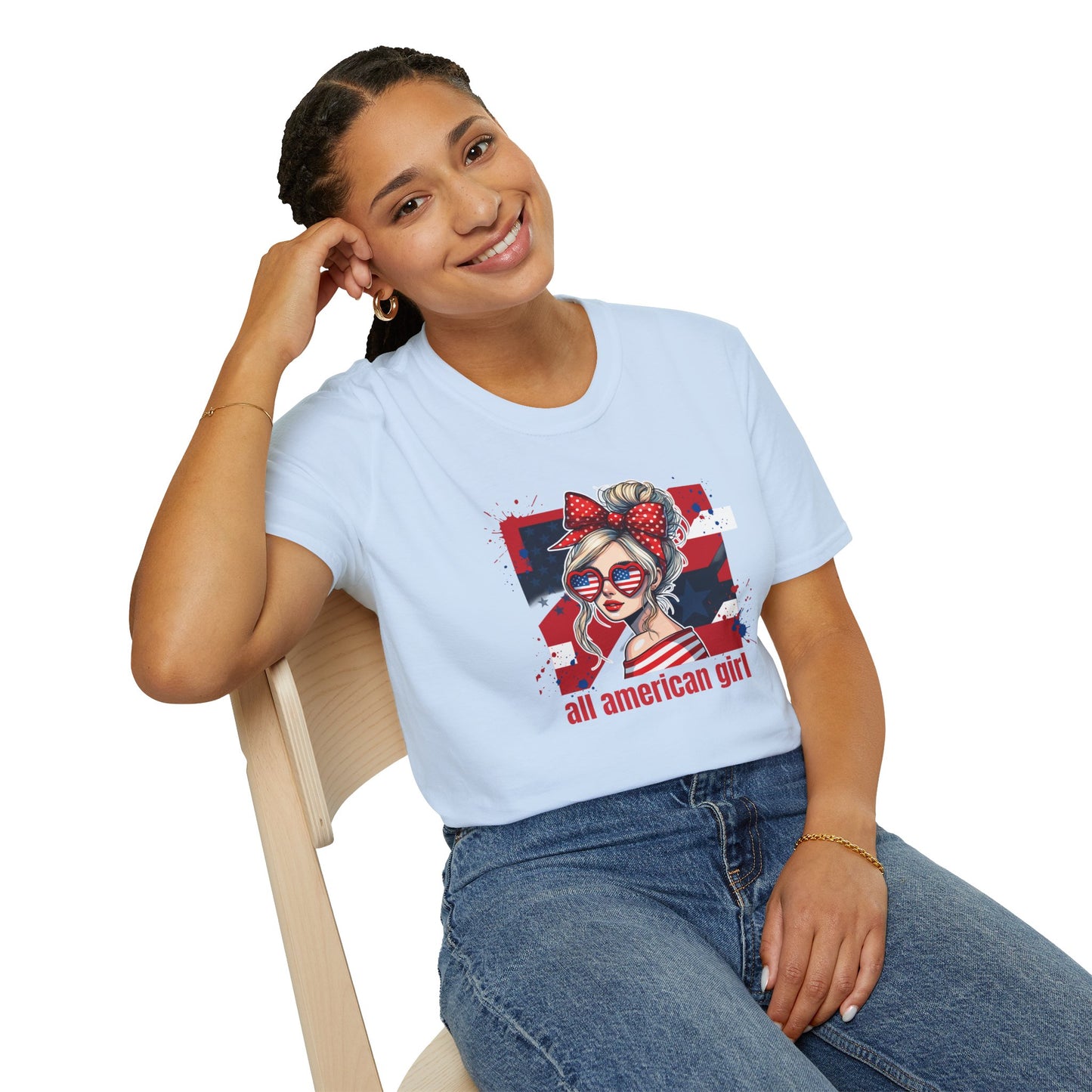 #250 All American Girl Patriotic T-Shirt