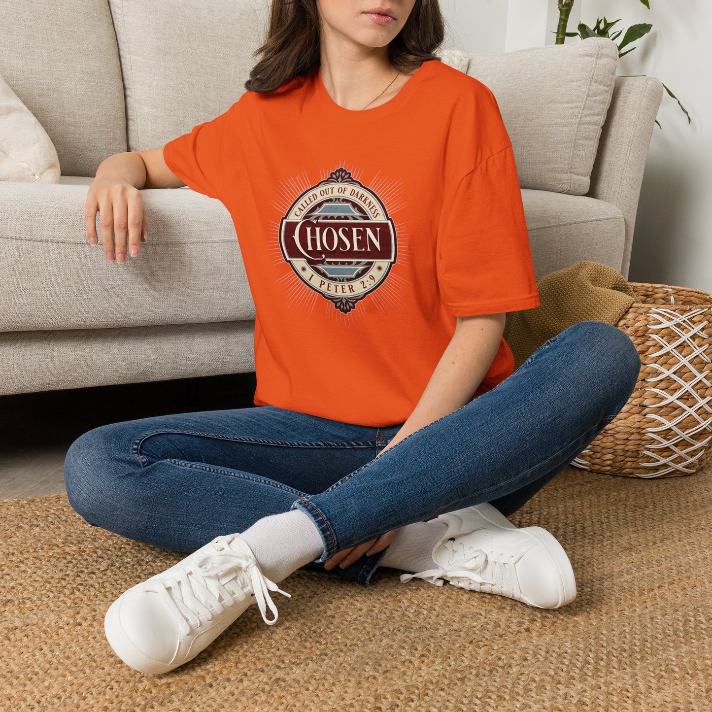 Chosen Graphic T-Shirt — "Called Out of Darkness" Faith Tee