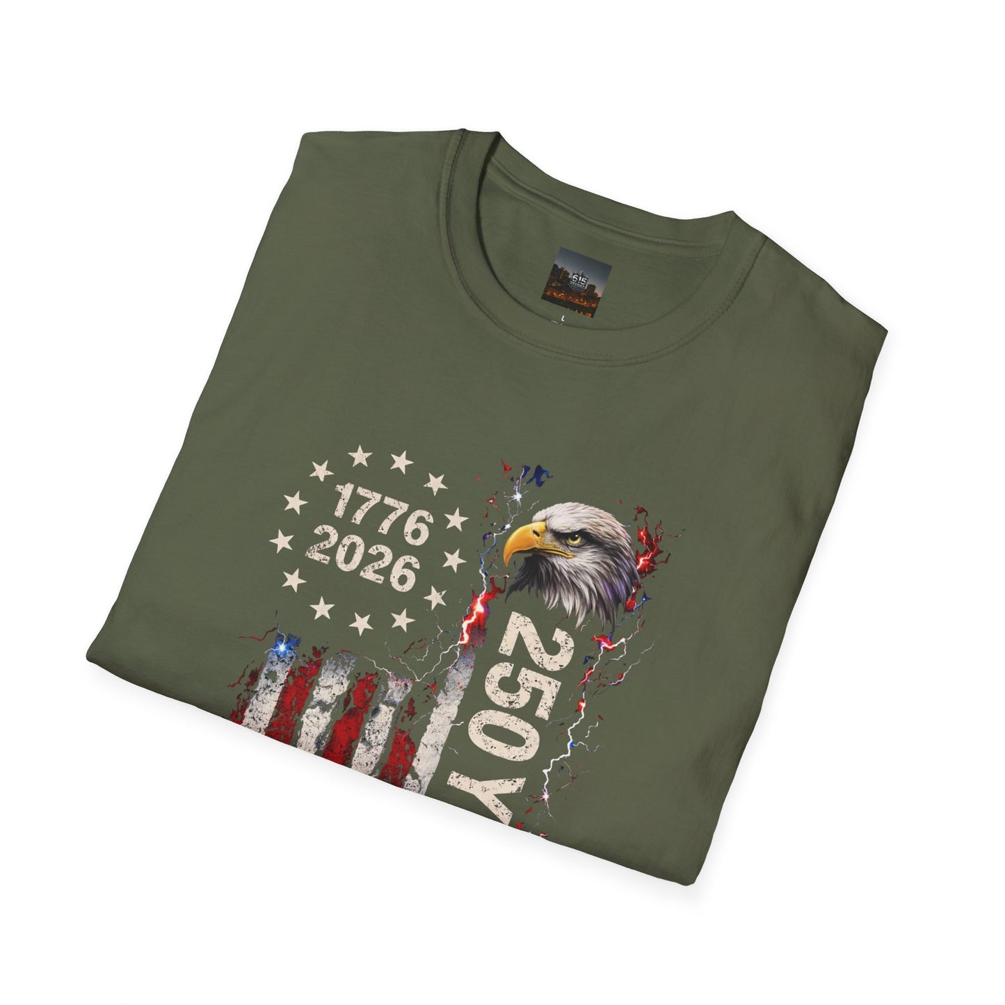 #250 1776-2026 250 Years USA Bicentennial Eagle T-Shirt