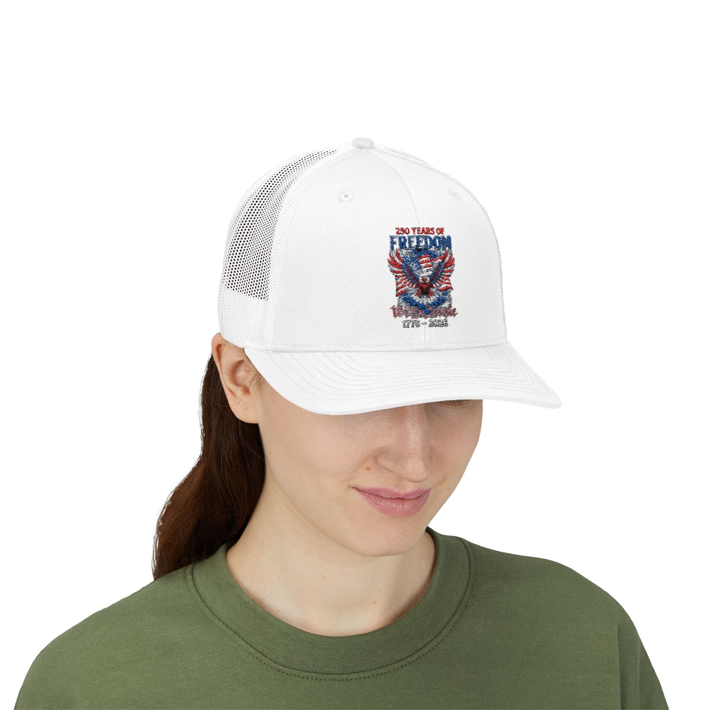#250 250 Years of Freedom 1776–2026 Eagle Snapback Trucker Cap