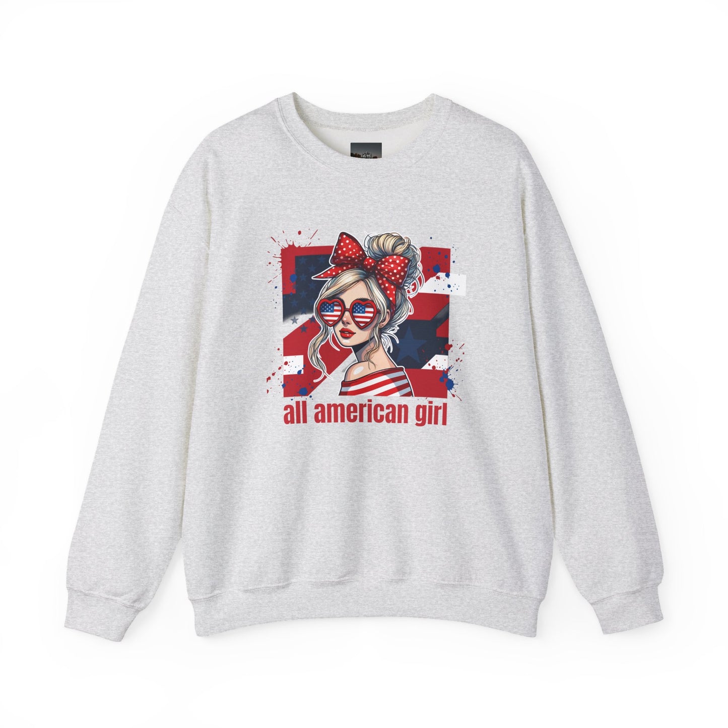 #250 All American Girl Patriotic Sweatshirt