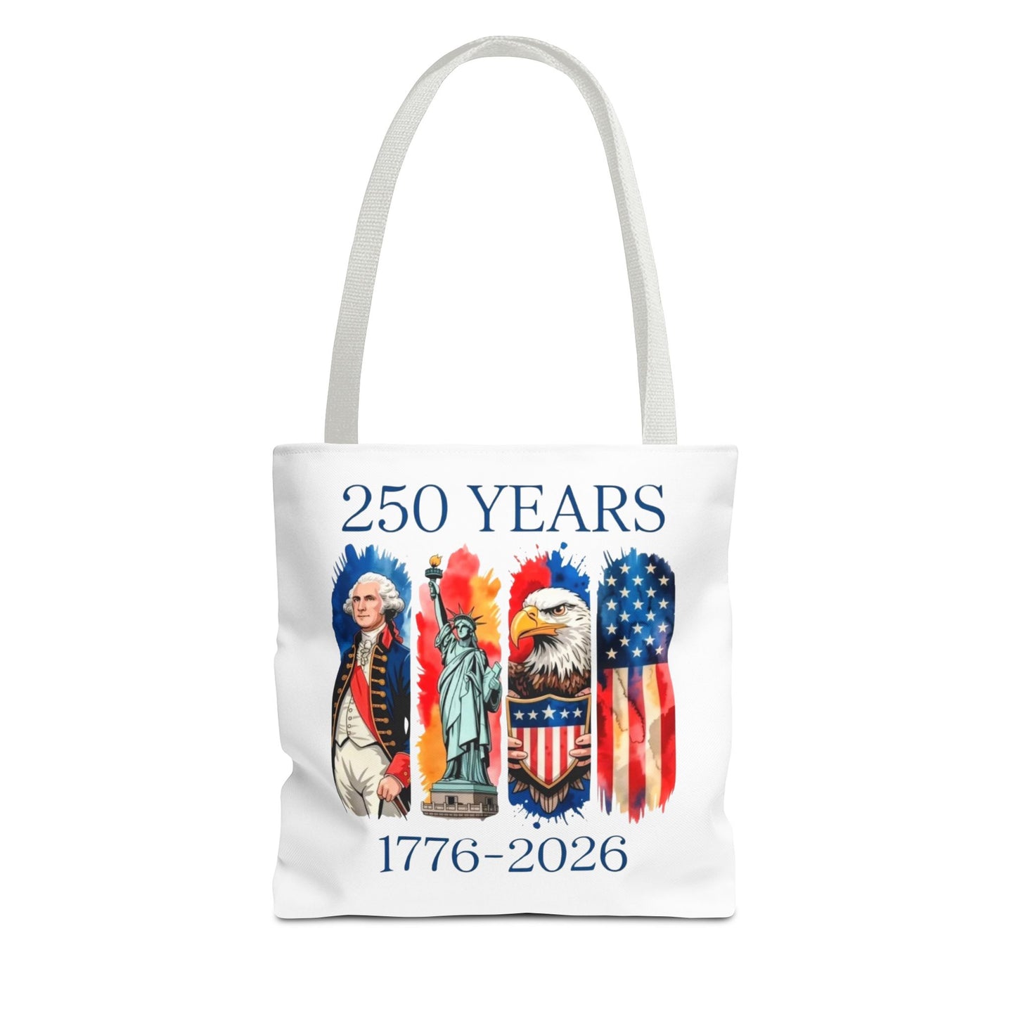 #250 250 Years American History Celebration 1776–2026 Patriotic Tote Bag