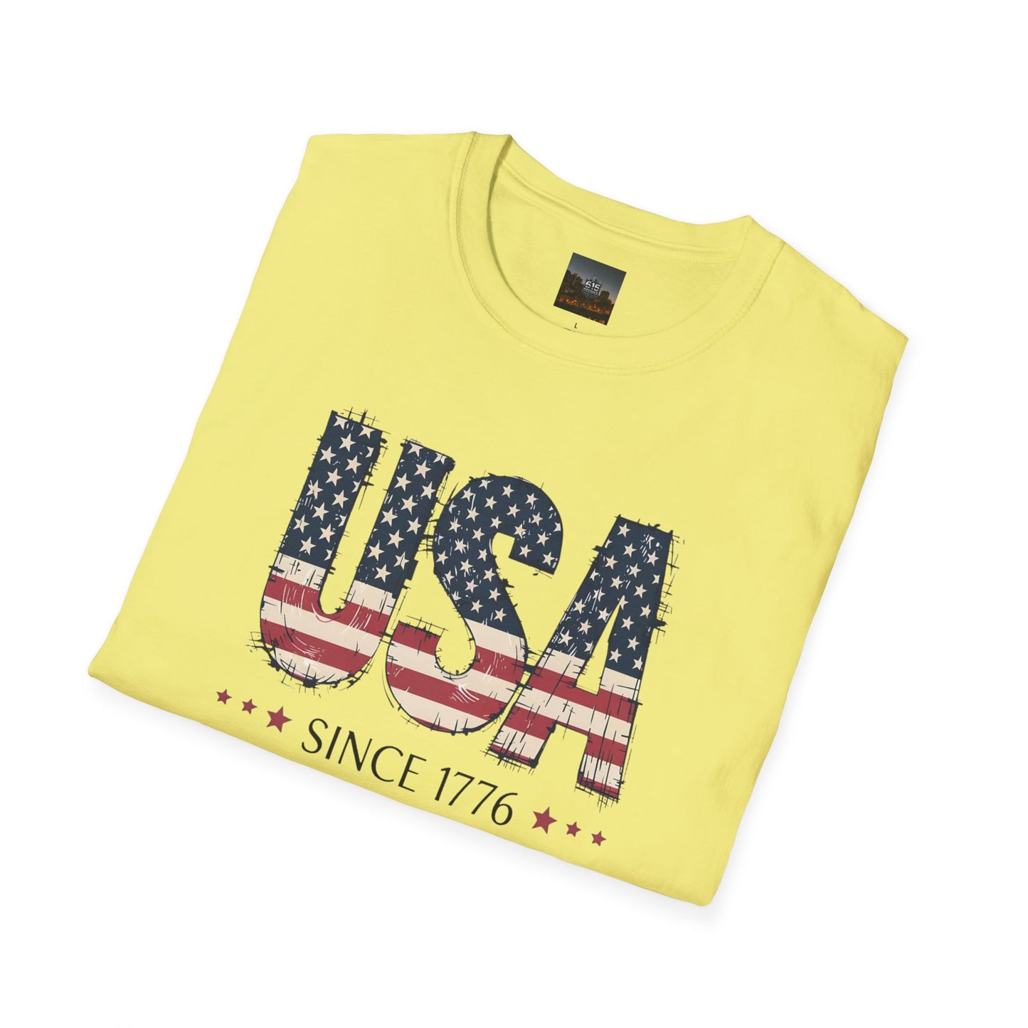 #250 USA Flag "USA Since 1776" Patriotic T-Shirt