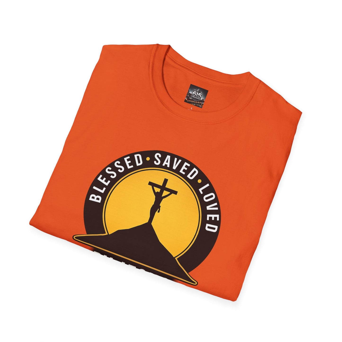 Blessed • Saved • Loved by Jesus T-Shirt — Christian Faith Tee