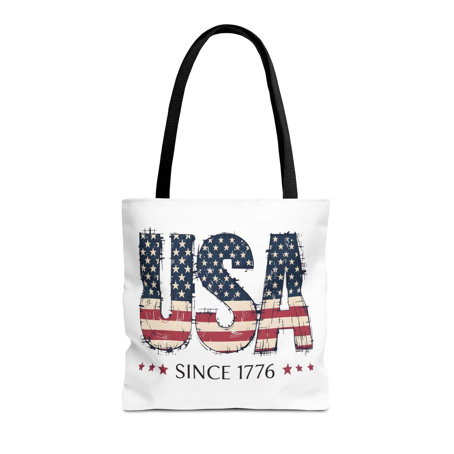 #250 USA Flag "USA Since 1776" Patriotic Tote Bag