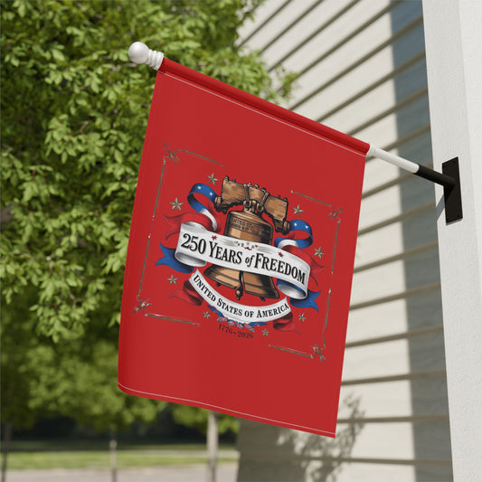 #250 250 Years of Freedom Liberty Bell Garden Flag — House Banner