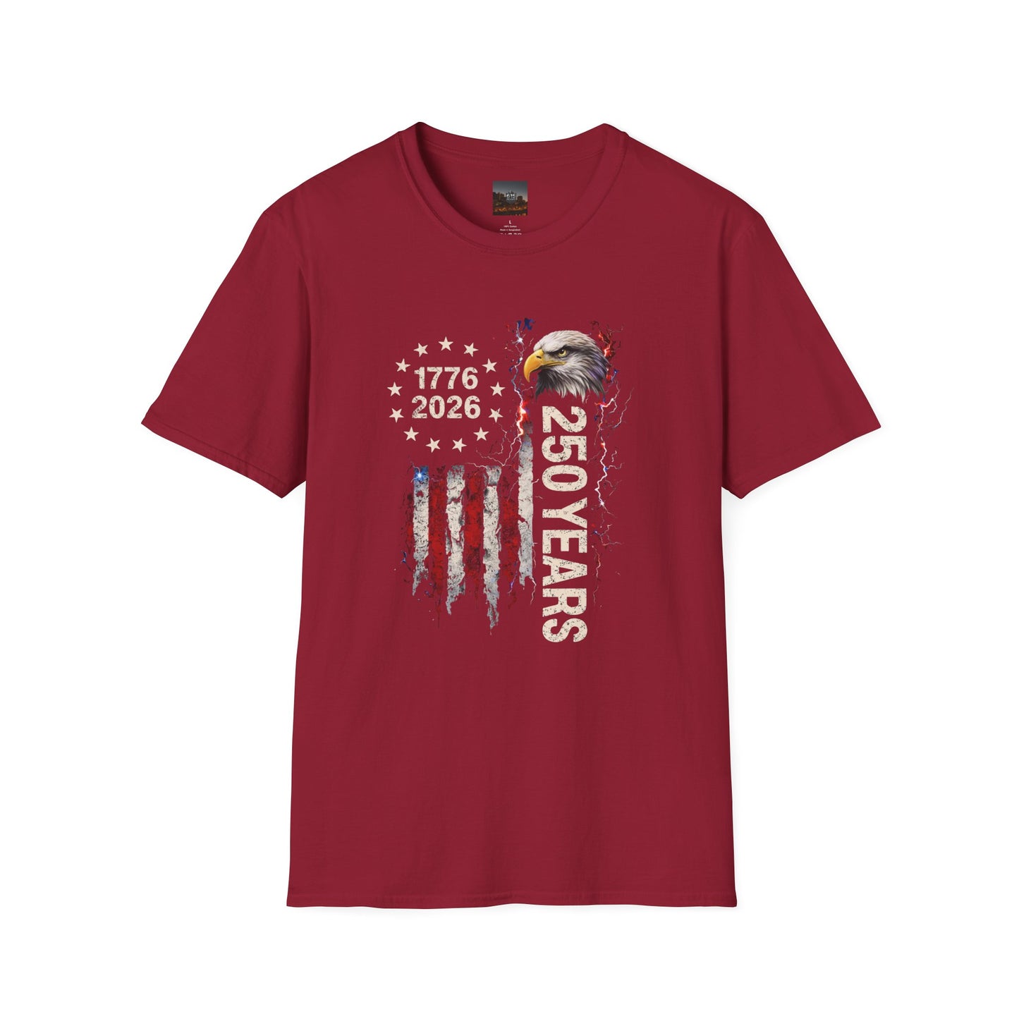 #250 1776-2026 250 Years USA Bicentennial Eagle T-Shirt