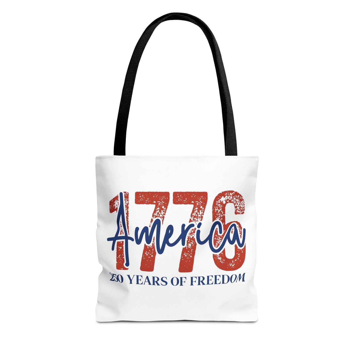 #250 1776 America: 250 Years of Freedom' Patriotic Independence Day Tote Bag