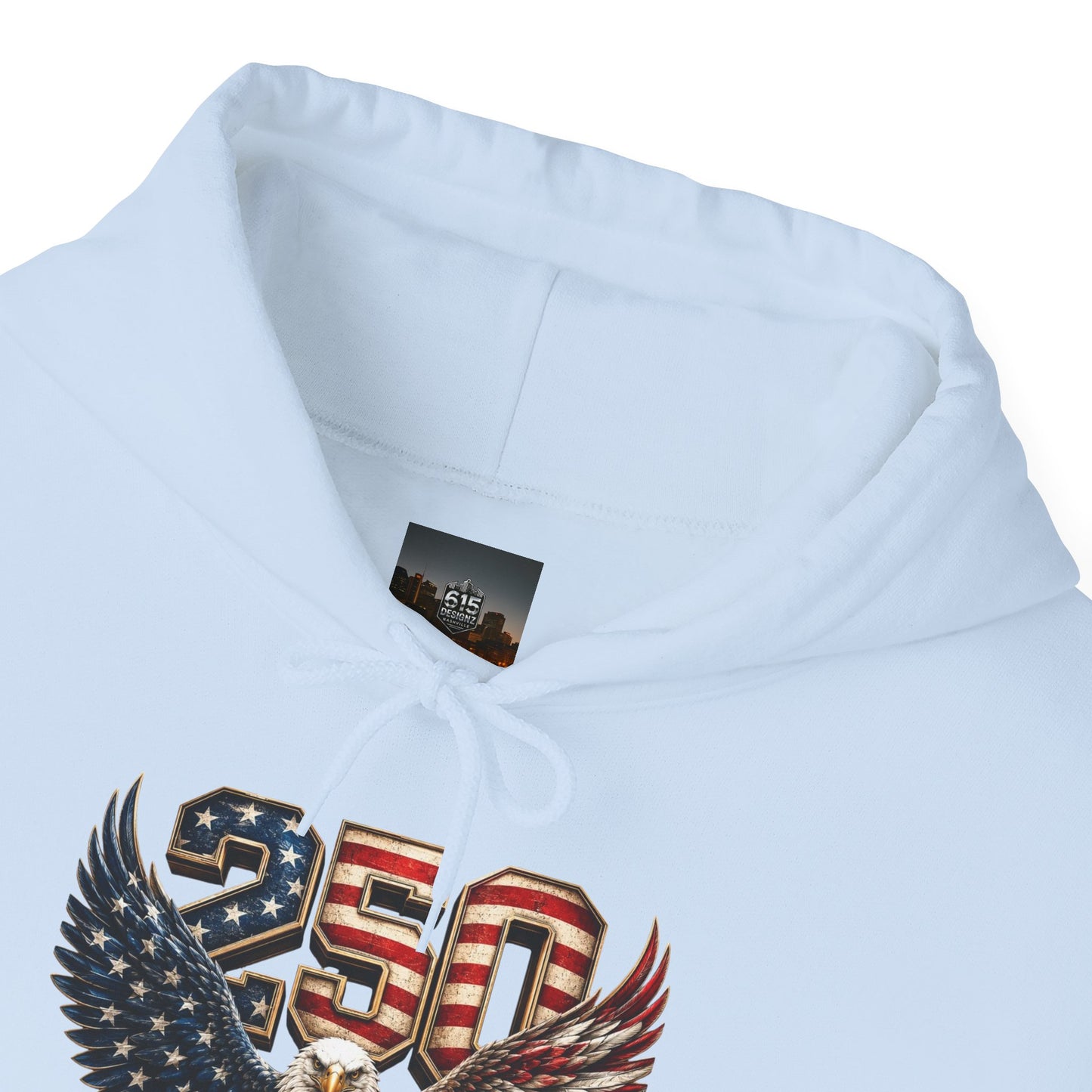 #250 250 Years of Freedom Eagle Patriotic American Flag Anniversary (1776–2026) Patriotic Hoodie
