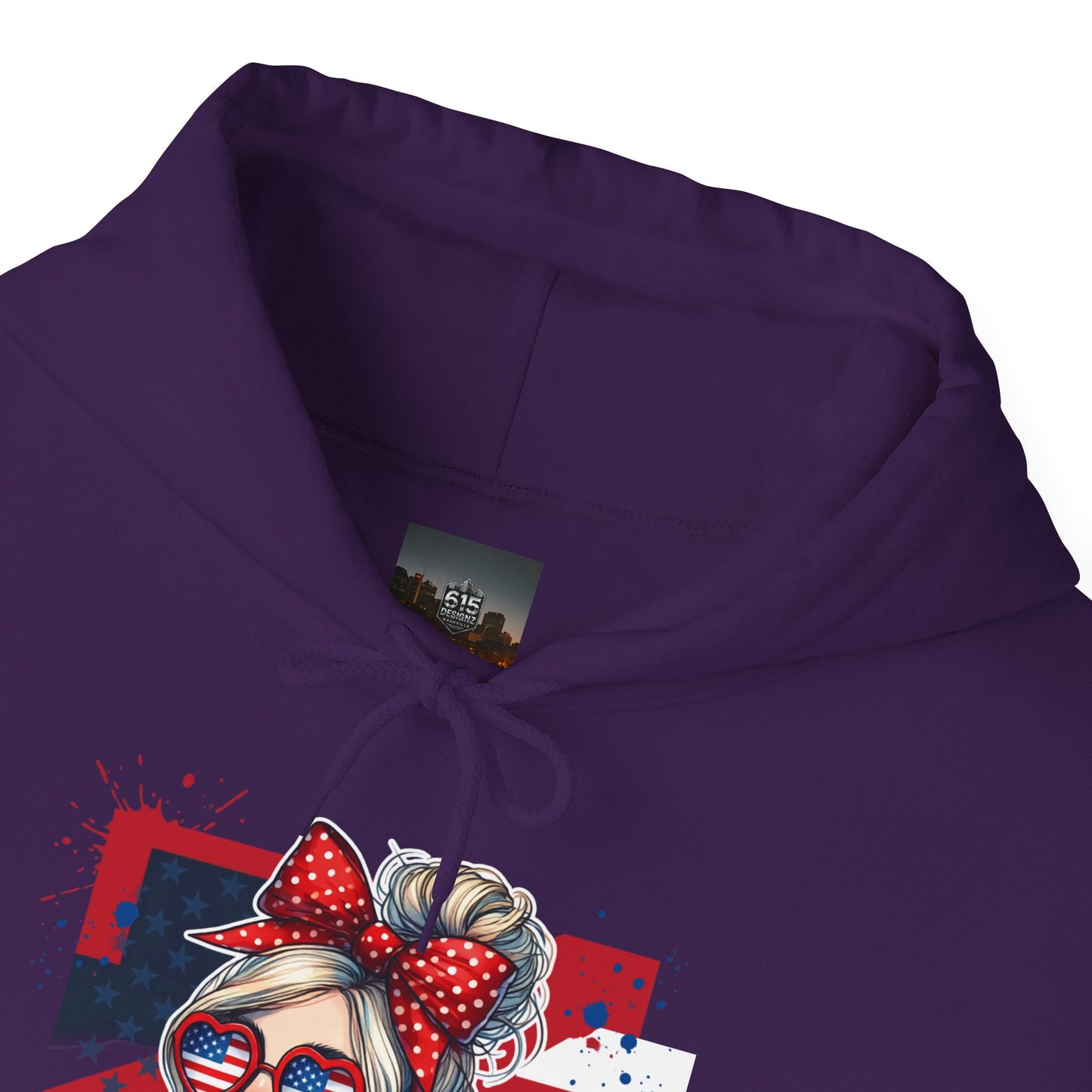 #250 All American Girl Patriotic Hoodie