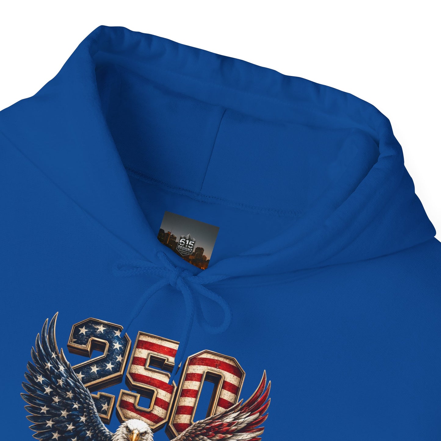 #250 250 Years of Freedom Eagle Patriotic American Flag Anniversary (1776–2026) Patriotic Hoodie