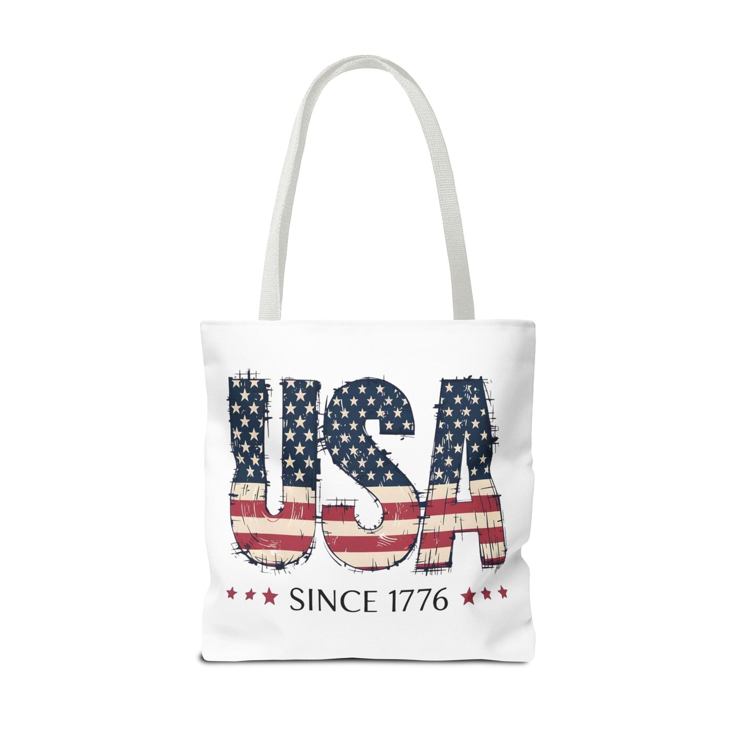 #250 USA Flag "USA Since 1776" Patriotic Tote Bag