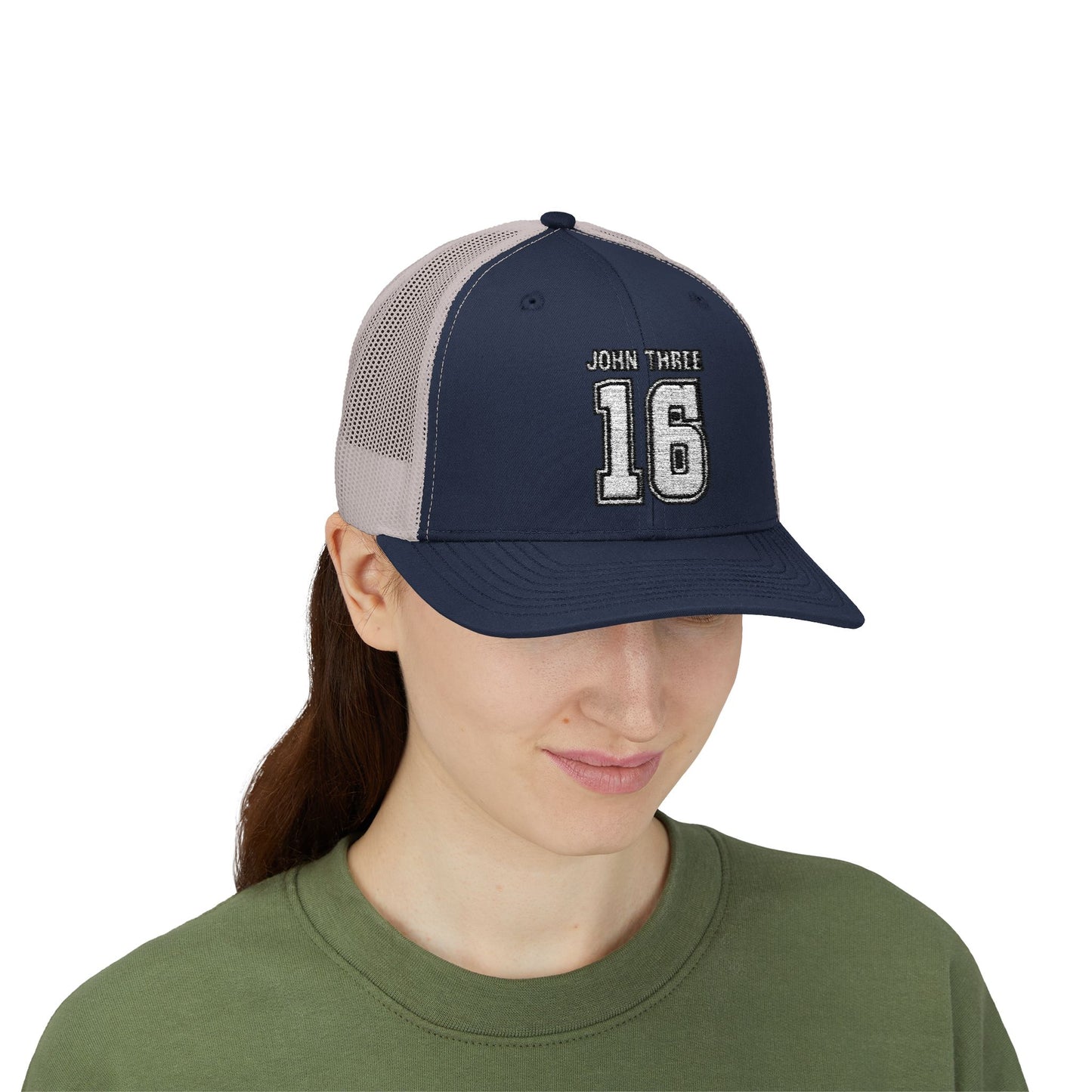 John Three 16 Vintage Varsity Trucker Cap