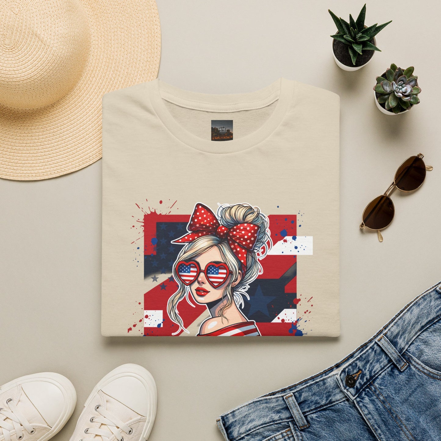 #250 All American Girl Patriotic T-Shirt
