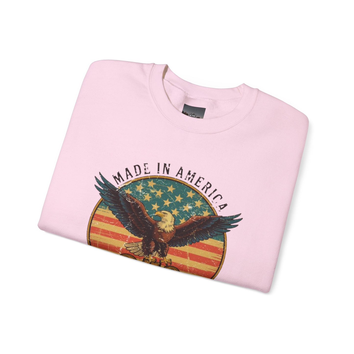 #250 Made in America Eagle 250th Anniversary Patriotic Crewneck Sweatshirt