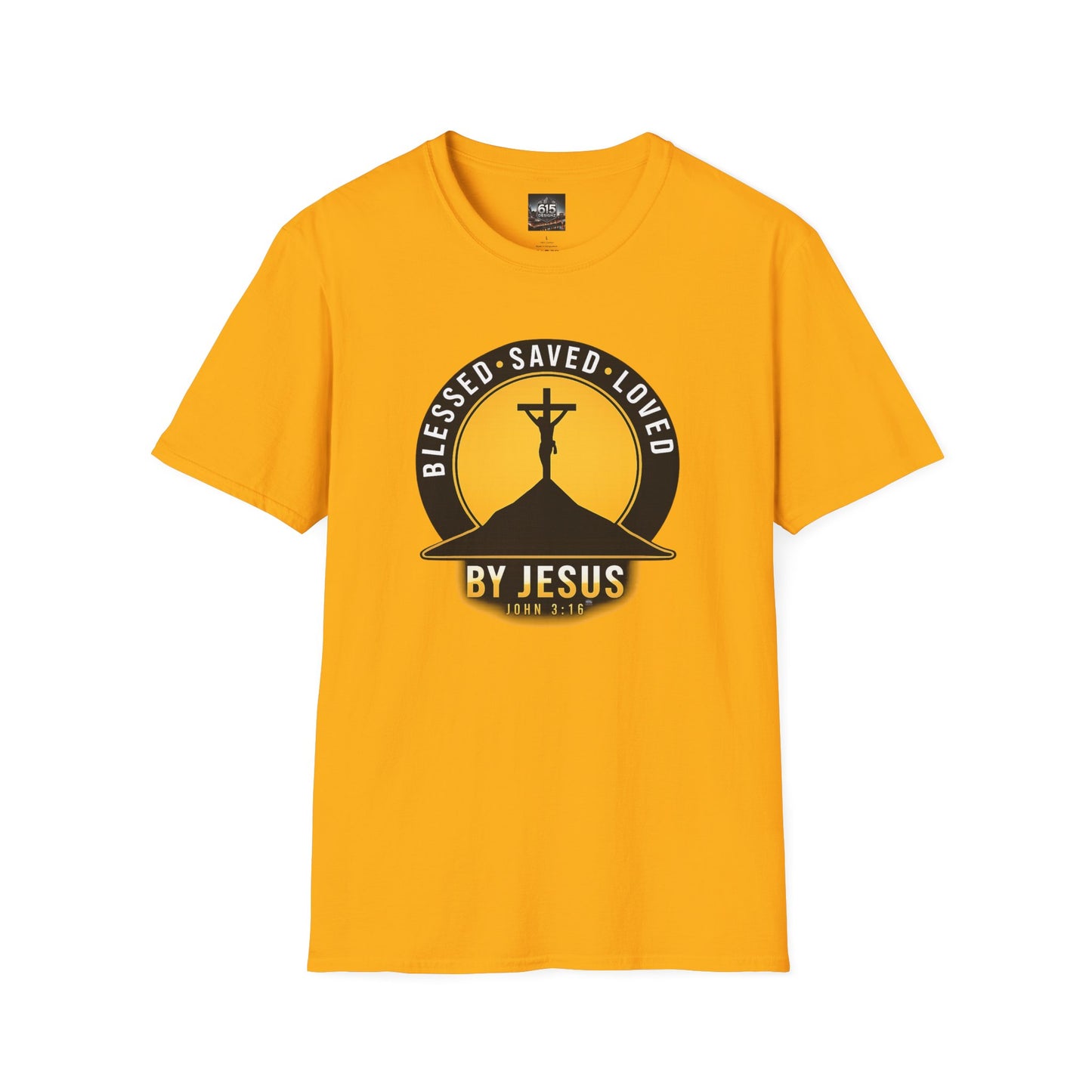 Blessed • Saved • Loved by Jesus T-Shirt — Christian Faith Tee