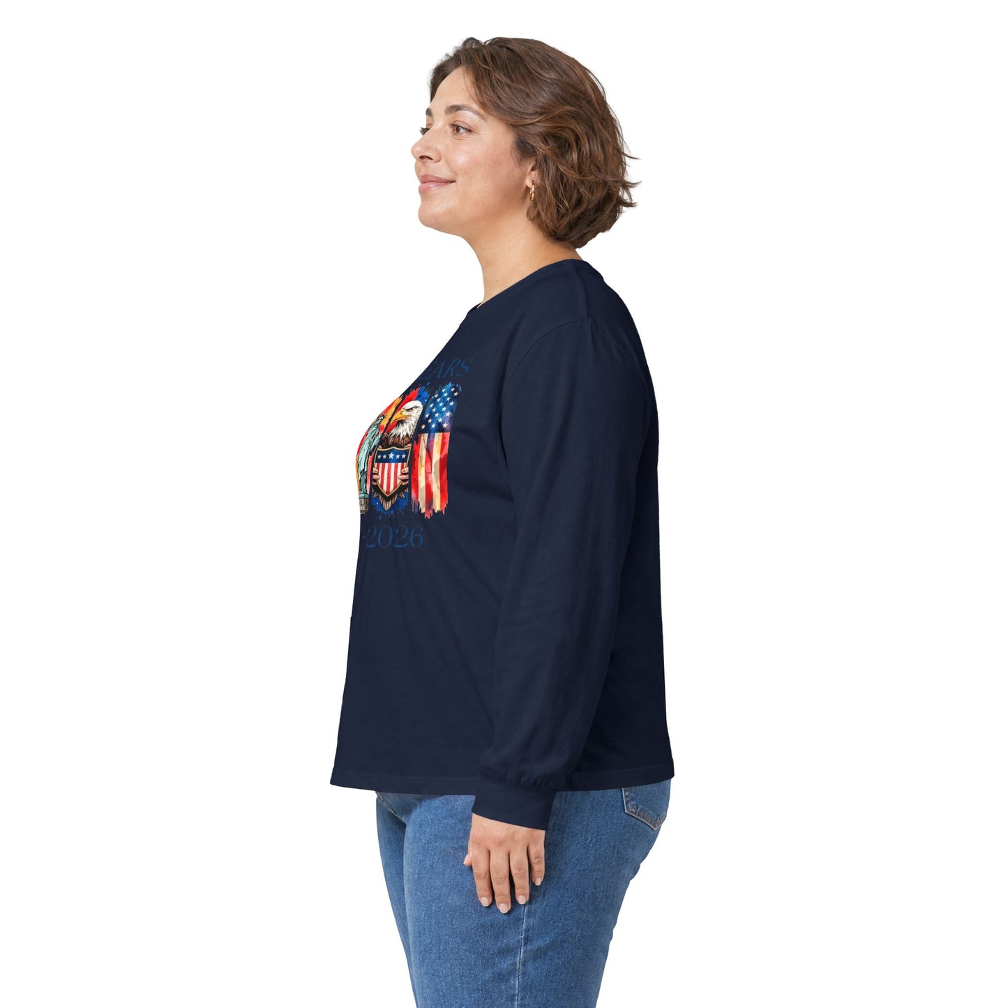 #250 250 Years American History Celebration 1776–2026 Patriotic Long Sleeve Tee