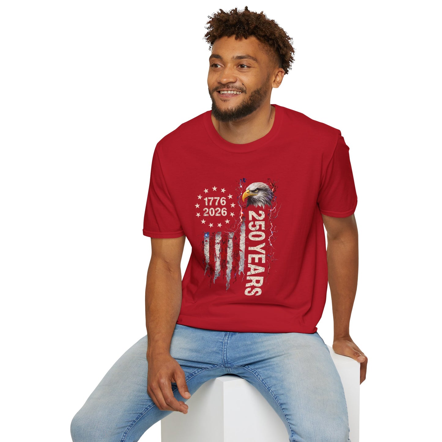 #250 1776-2026 250 Years USA Bicentennial Eagle T-Shirt