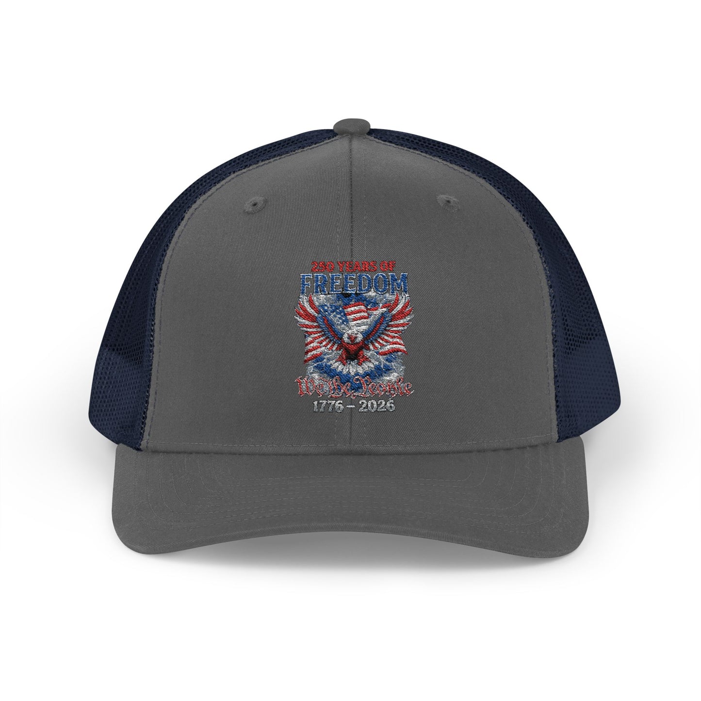 #250 250 Years of Freedom 1776–2026 Eagle Snapback Trucker Cap