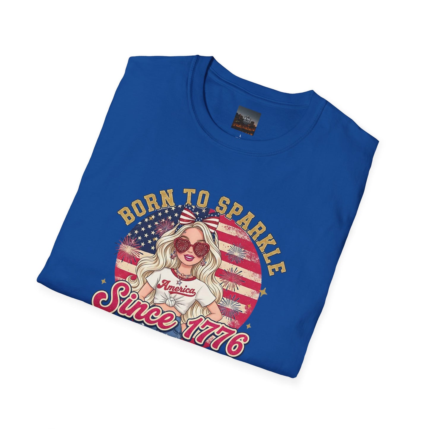 #250 "Born to Sparkle Since 1776" Patriotic T-Shirt
