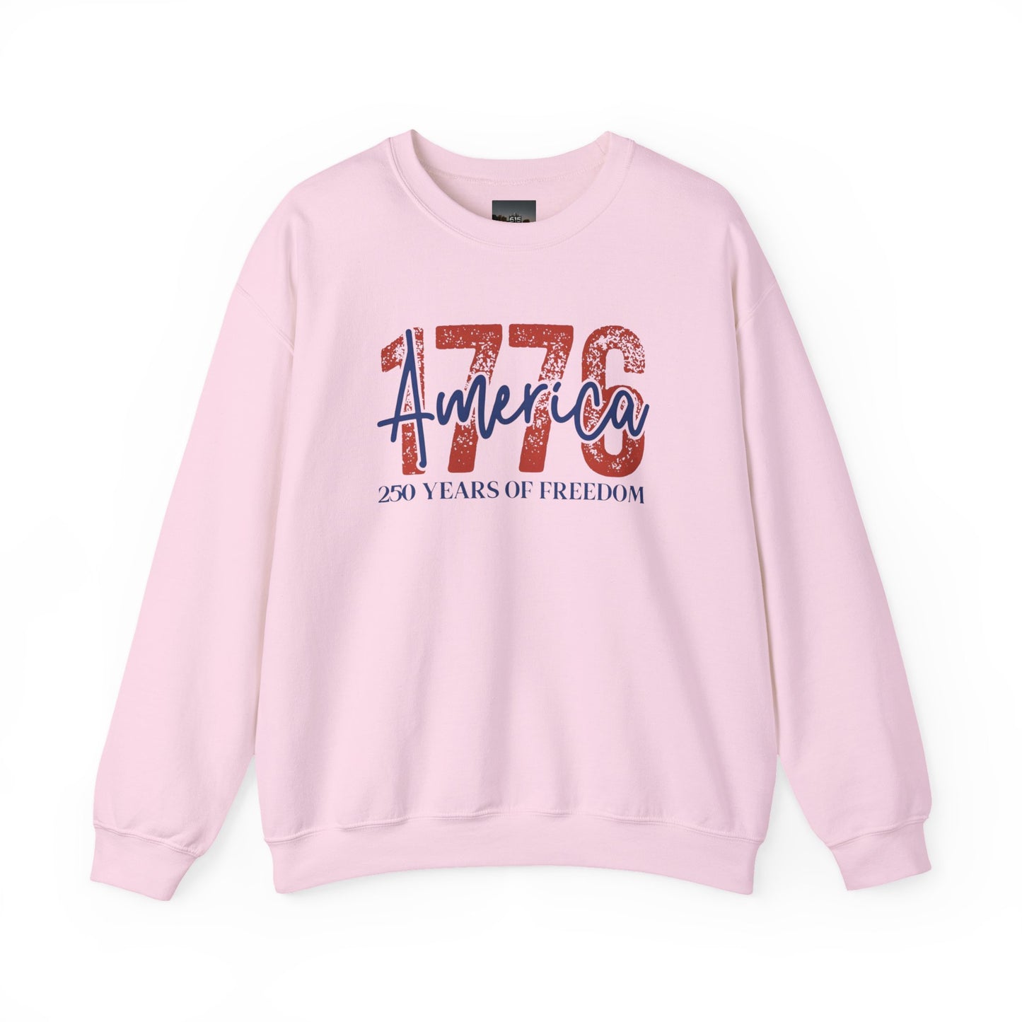 #250 1776 America: 250 Years of Freedom' Patriotic Independence Day Crewneck Sweatshirt