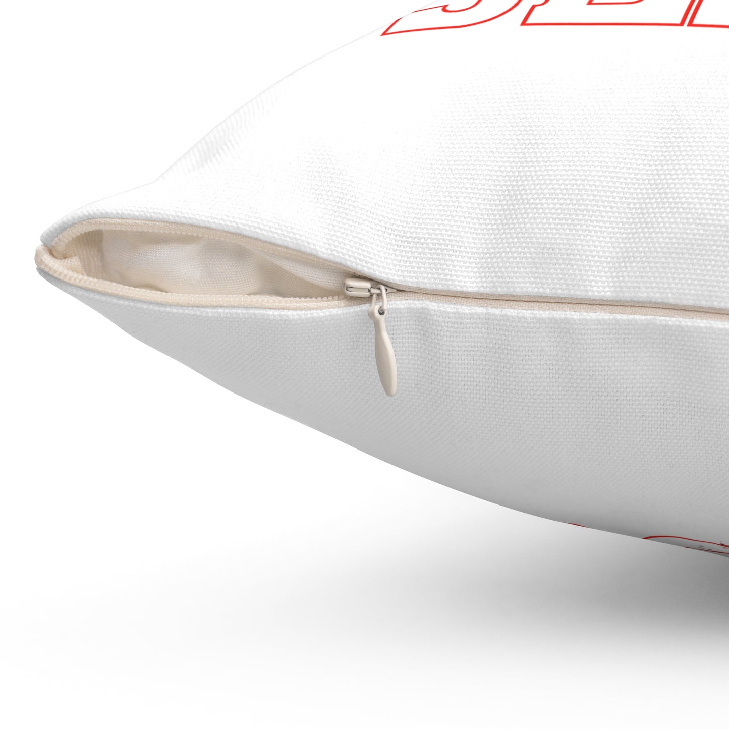 Jesus Cross Red Text Black Cross Graphic - Decorative Throw Pillow for Christian Home Decor