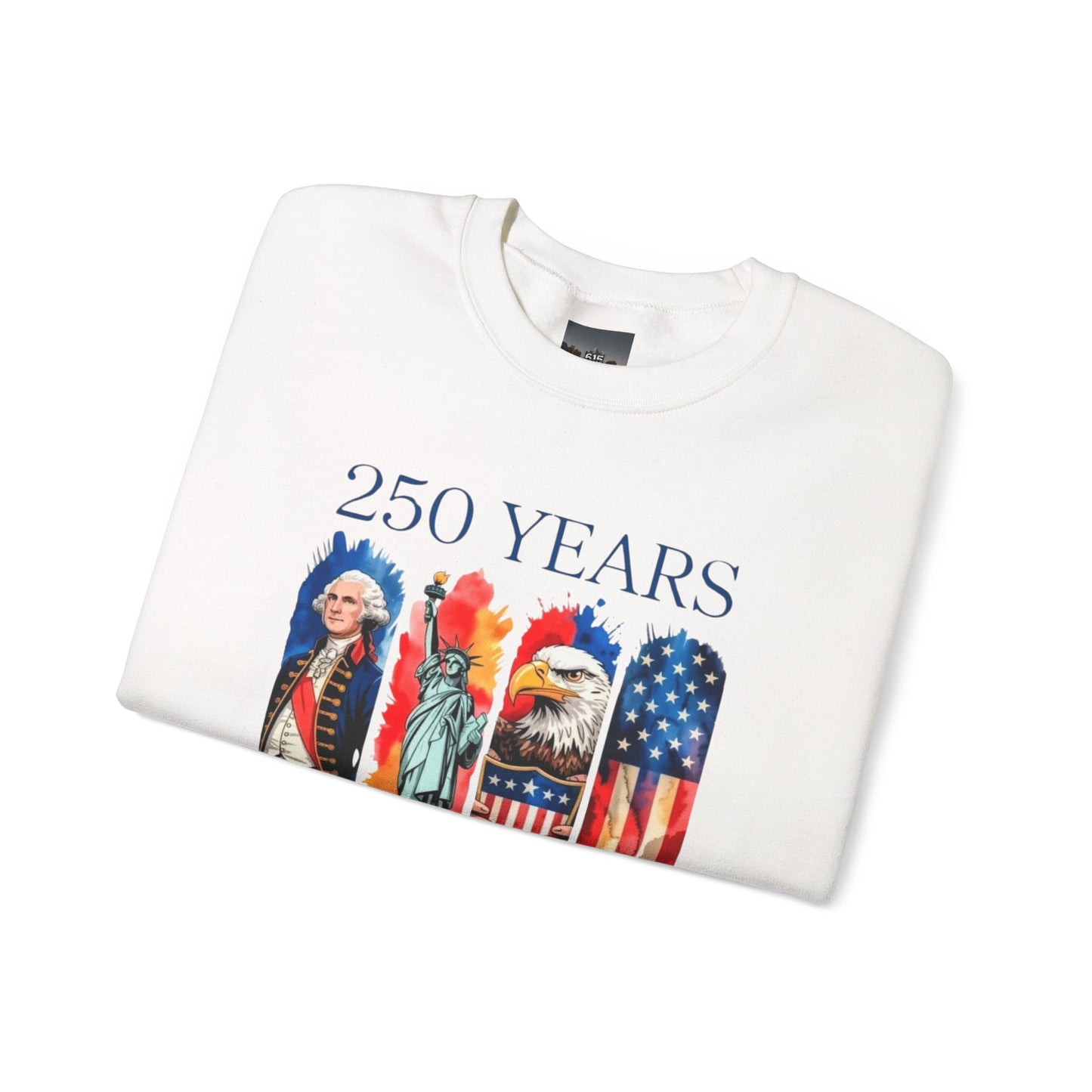 #250 250 Years American History Celebration 1776–2026 Patriotic Crewneck Sweatshirt