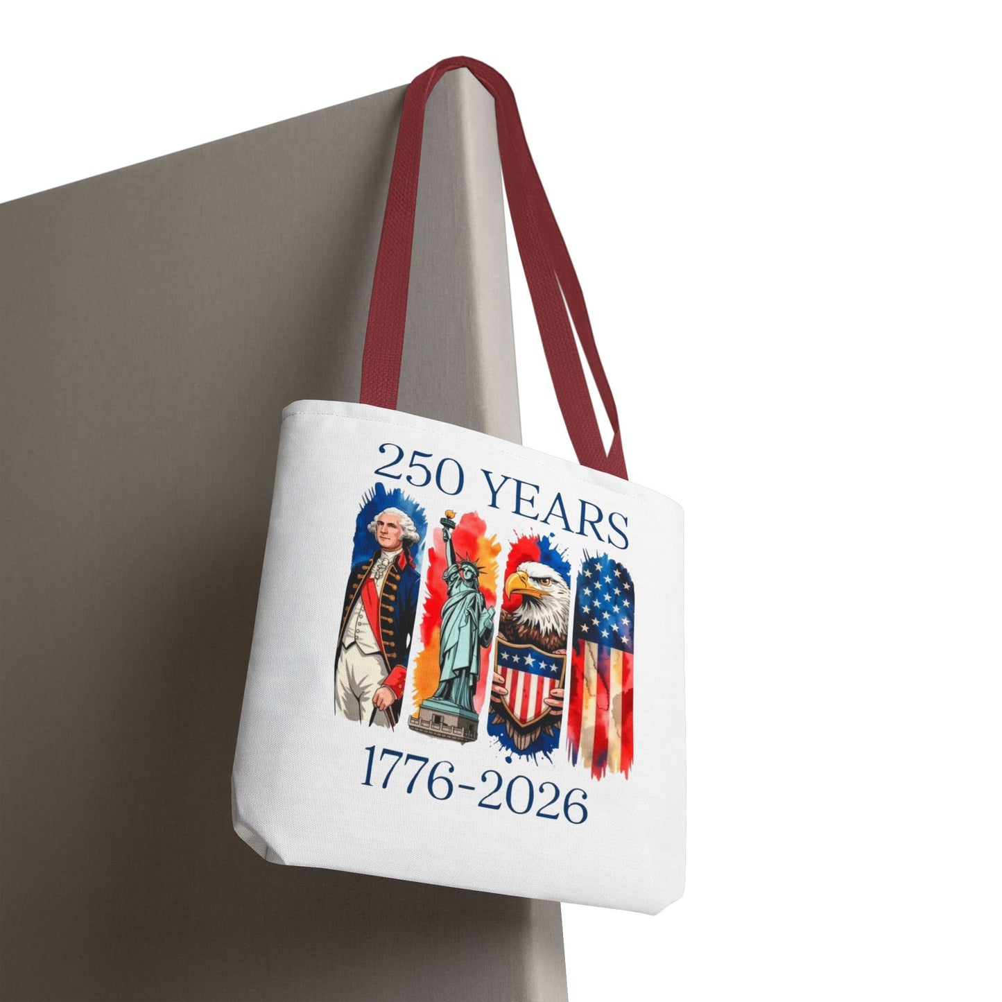 #250 250 Years American History Celebration 1776–2026 Patriotic Tote Bag