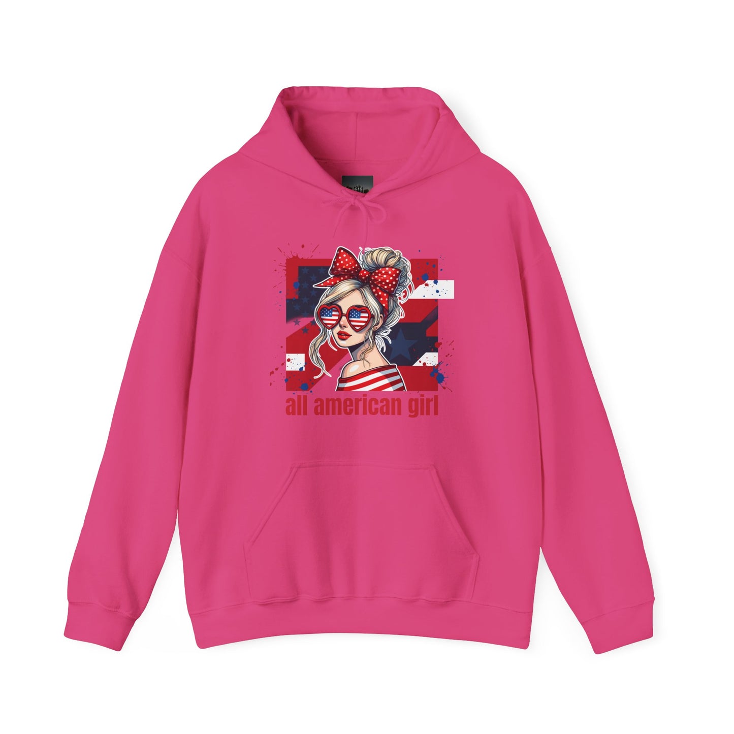 #250 All American Girl Patriotic Hoodie